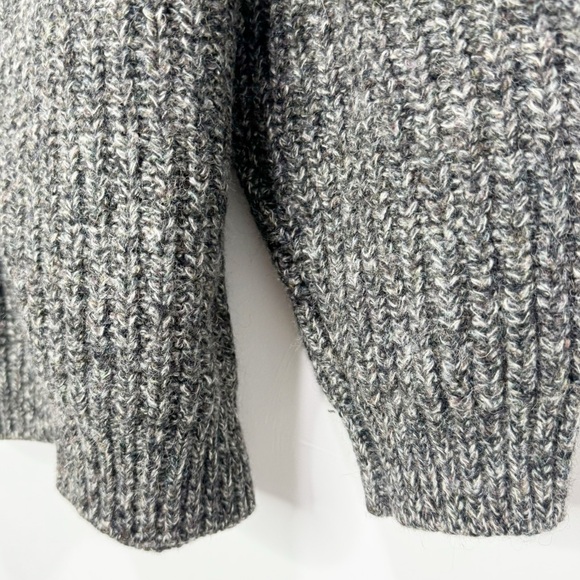 Vintage Dartmoor Jumpers Chunky Knit Gray 100% Wool Sweater Size XL - Picture 4 of 13
